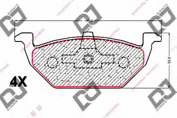 Dj parts BP2033 Brake Pad Set, disc brake BP2033: Buy near me in Poland at 2407.PL - Good price!