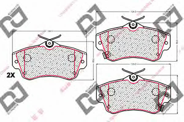 Dj parts BP2056 Brake Pad Set, disc brake BP2056: Buy near me in Poland at 2407.PL - Good price!