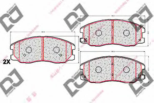 Dj parts BP2062 Brake Pad Set, disc brake BP2062: Buy near me in Poland at 2407.PL - Good price!