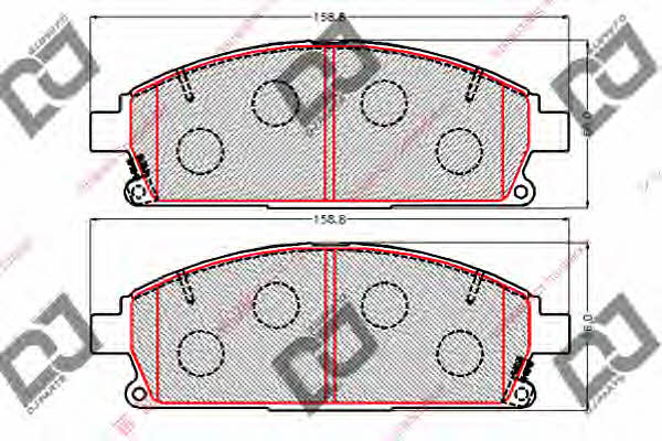 Dj parts BP2145 Klocki hamulcowe, zestaw BP2145: Dobra cena w Polsce na 2407.PL - Kup Teraz!