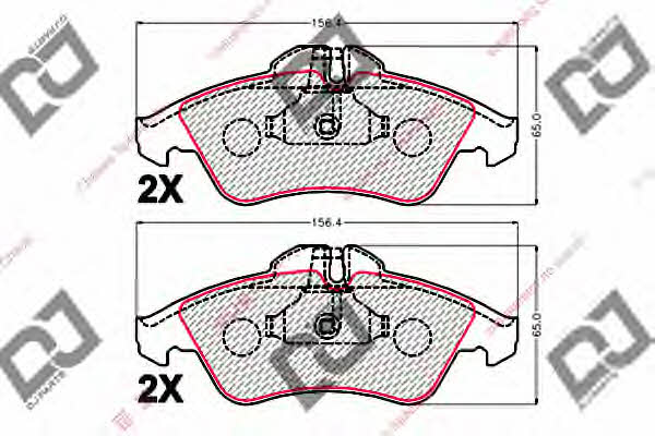 Dj parts BP2162 Brake Pad Set, disc brake BP2162: Buy near me in Poland at 2407.PL - Good price!