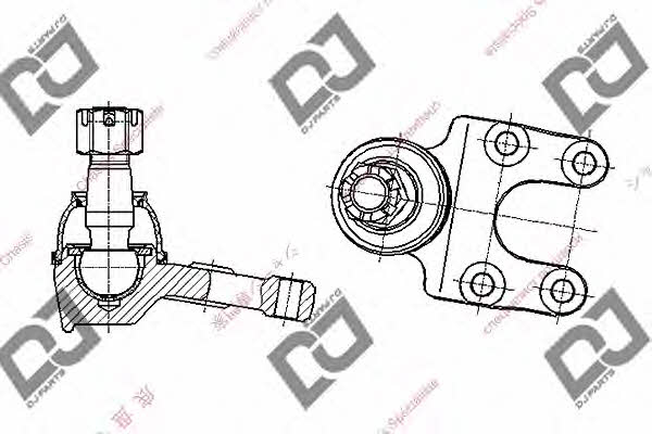 Dj parts DB1282 Ball joint DB1282: Buy near me in Poland at 2407.PL - Good price!