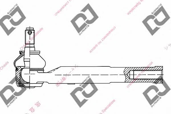 Dj parts DE1006 Наконечник поперечної рульової тяги DE1006: Приваблива ціна - Купити у Польщі на 2407.PL!