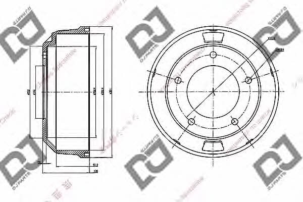 Dj parts BR1085 Front brake drum BR1085: Buy near me at 2407.PL in Poland at an Affordable price!