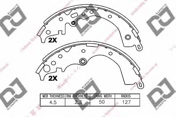 Dj parts BS1059 Brake shoe set BS1059: Buy near me in Poland at 2407.PL - Good price!