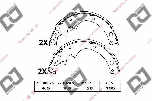 Dj parts BS1097 Brake shoe set BS1097: Buy near me in Poland at 2407.PL - Good price!