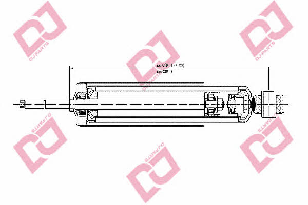 Dj parts DS1678GT Амортизатор підвіски передній газомасляний DS1678GT: Приваблива ціна - Купити у Польщі на 2407.PL!