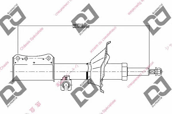 Dj parts DS2216GS Амортизатор подвески передний правый DS2216GS: Отличная цена - Купить в Польше на 2407.PL!