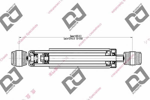 Dj parts DS1915GT Rear oil and gas suspension shock absorber DS1915GT: Buy near me at 2407.PL in Poland at an Affordable price!