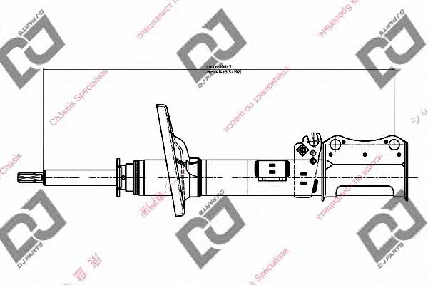 Dj parts DS1062GS Амортизатор підвіски задній правий газомасляний DS1062GS: Приваблива ціна - Купити у Польщі на 2407.PL!