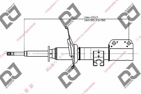 Dj parts DS1077GS Amortyzator gazowo-olejowy przód, lewy DS1077GS: Dobra cena w Polsce na 2407.PL - Kup Teraz!