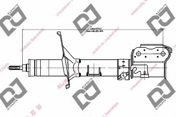 Dj parts DS1122GS Amortyzator gazowo-olejowy przód, prawy DS1122GS: Dobra cena w Polsce na 2407.PL - Kup Teraz!