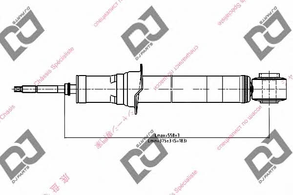 Dj parts DS1162GT Rear oil and gas suspension shock absorber DS1162GT: Buy near me in Poland at 2407.PL - Good price!