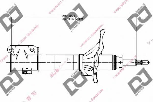 Dj parts DS1171GS Front oil and gas suspension shock absorber DS1171GS: Buy near me at 2407.PL in Poland at an Affordable price!