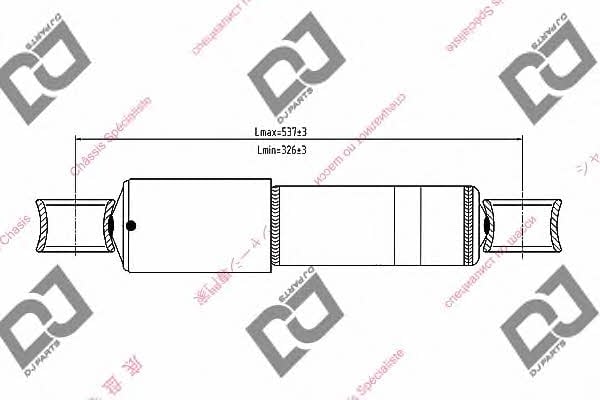 Dj parts DS1181HT Rear oil shock absorber DS1181HT: Buy near me in Poland at 2407.PL - Good price!
