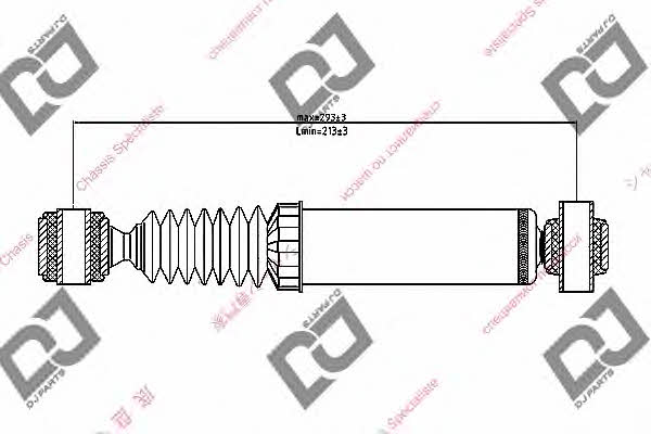 Dj parts DS1214GT Амортизатор підвіскі задній газомасляний DS1214GT: Приваблива ціна - Купити у Польщі на 2407.PL!