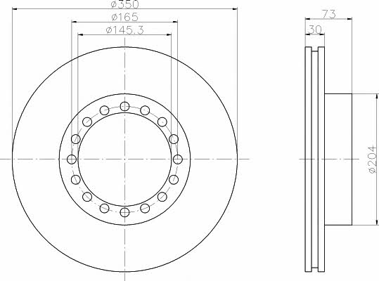 Don CVD539 Innenbelüftete Bremsscheibe vorne CVD539: Kaufen Sie zu einem guten Preis in Polen bei 2407.PL!