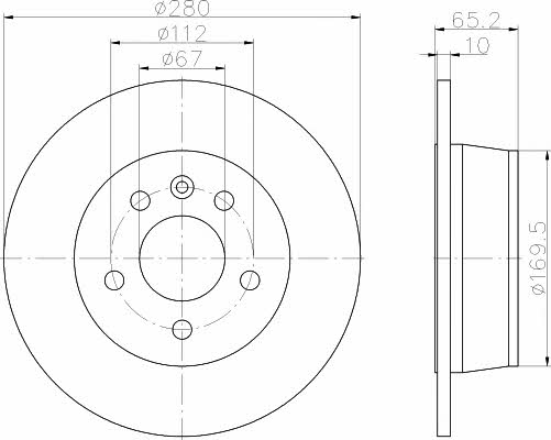 Don CVD564 Bremsscheibe CVD564: Kaufen Sie zu einem guten Preis in Polen bei 2407.PL!