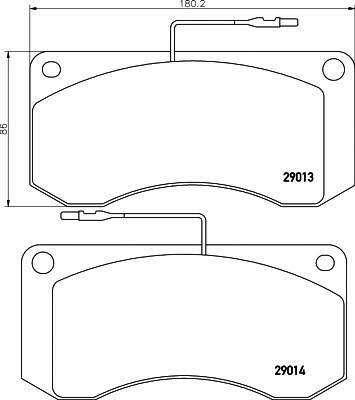 Don CVP006 Brake Pad Set, disc brake CVP006: Buy near me in Poland at 2407.PL - Good price!