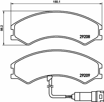 Don CVP110 Brake Pad Set, disc brake CVP110: Buy near me in Poland at 2407.PL - Good price!