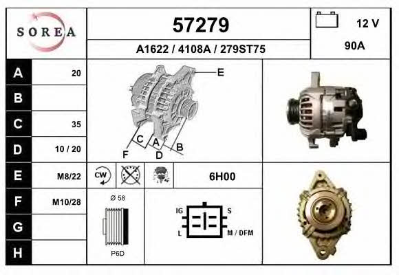 EAI 57279 Alternator 57279: Buy near me in Poland at 2407.PL - Good price!