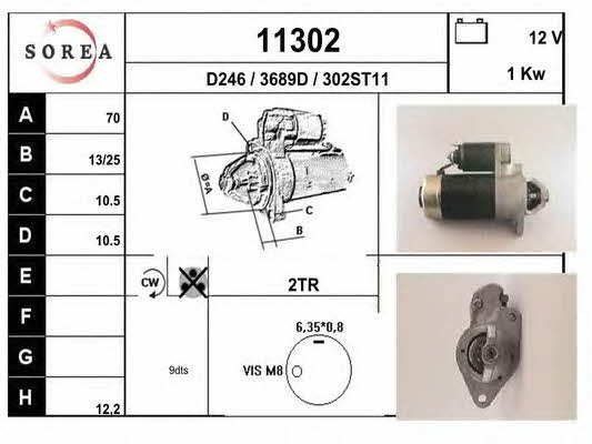 EAI 11302 Anlasser 11302: Kaufen Sie zu einem guten Preis in Polen bei 2407.PL!