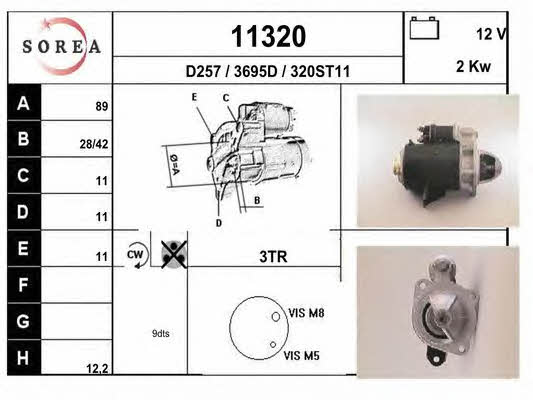 EAI 11320 Стартер 11320: Отличная цена - Купить в Польше на 2407.PL!