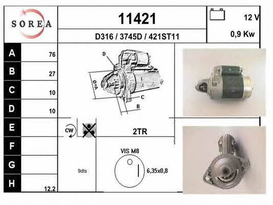 EAI 11421 Rozrusznik 11421: Dobra cena w Polsce na 2407.PL - Kup Teraz!