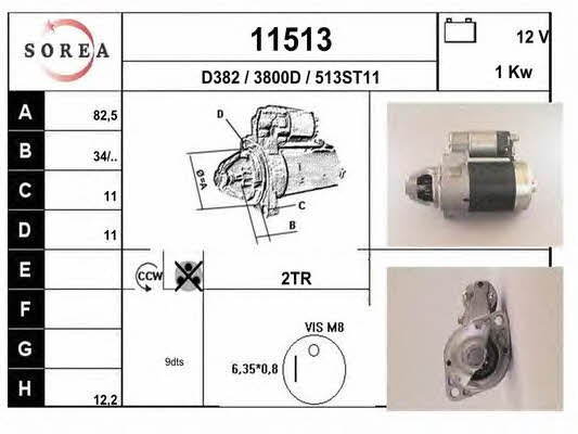 EAI 11513 Стартер 11513: Отличная цена - Купить в Польше на 2407.PL!