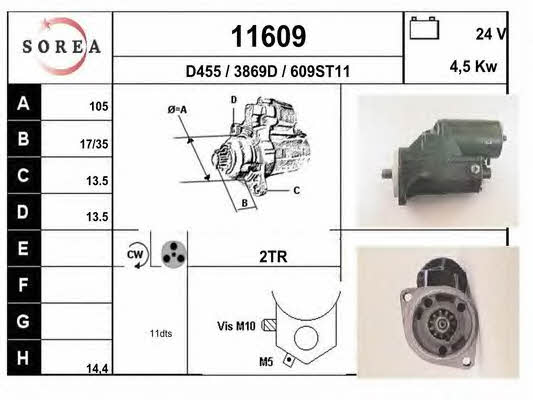 EAI 11609 Anlasser 11609: Kaufen Sie zu einem guten Preis in Polen bei 2407.PL!