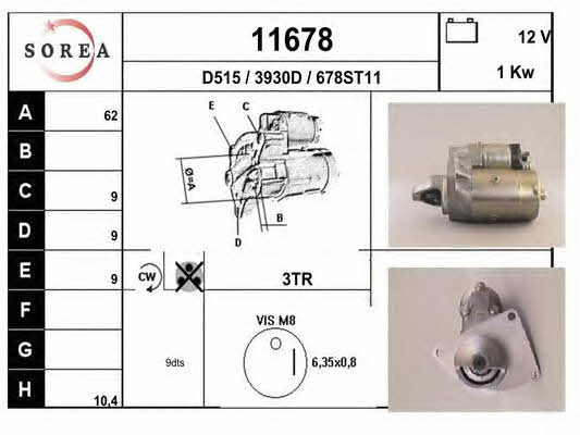 EAI 11678 Starter 11678: Buy near me in Poland at 2407.PL - Good price!