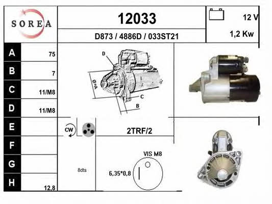 EAI 12033 Starter 12033: Buy near me in Poland at 2407.PL - Good price!