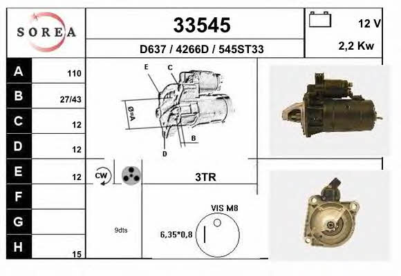 EAI 33545 Rozrusznik 33545: Dobra cena w Polsce na 2407.PL - Kup Teraz!