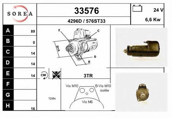 EAI 33576 Rozrusznik 33576: Dobra cena w Polsce na 2407.PL - Kup Teraz!