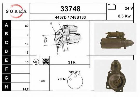 EAI 33748 Rozrusznik 33748: Dobra cena w Polsce na 2407.PL - Kup Teraz!