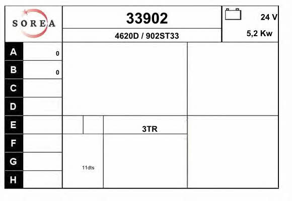 EAI 33902 Starter 33902: Buy near me in Poland at 2407.PL - Good price!