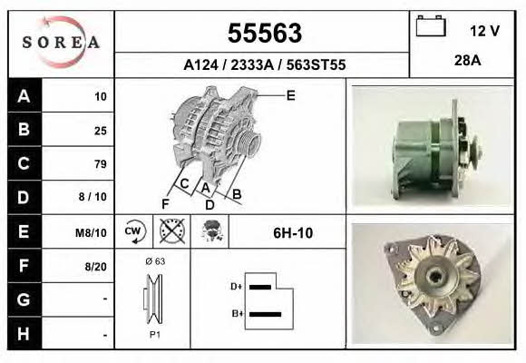 EAI 55563 Alternator 55563: Buy near me in Poland at 2407.PL - Good price!