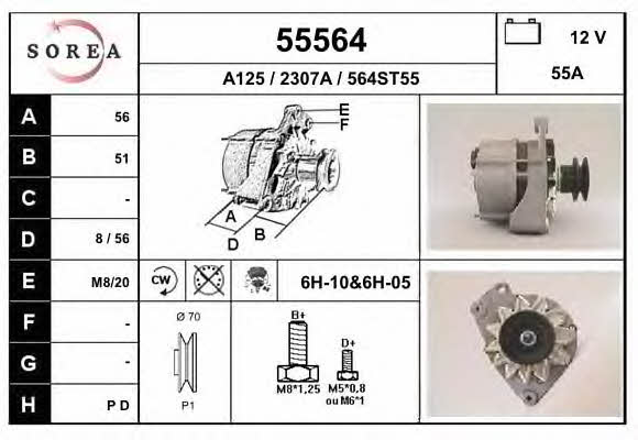 EAI 55564 Alternator 55564: Dobra cena w Polsce na 2407.PL - Kup Teraz!