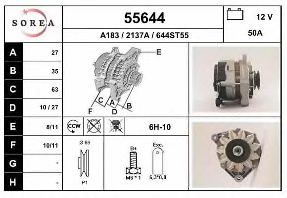 EAI 55644 Alternator 55644: Buy near me in Poland at 2407.PL - Good price!