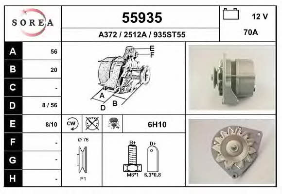 EAI 55935 Alternator 55935: Buy near me in Poland at 2407.PL - Good price!
