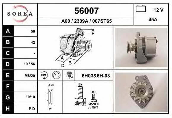 EAI 56007 Alternator 56007: Dobra cena w Polsce na 2407.PL - Kup Teraz!