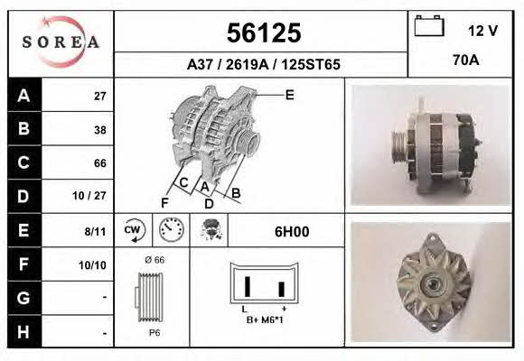 EAI 56125 Alternator 56125: Dobra cena w Polsce na 2407.PL - Kup Teraz!