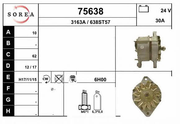 EAI 75638 Alternator 75638: Dobra cena w Polsce na 2407.PL - Kup Teraz!