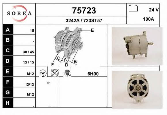 EAI 75723 Alternator 75723: Dobra cena w Polsce na 2407.PL - Kup Teraz!