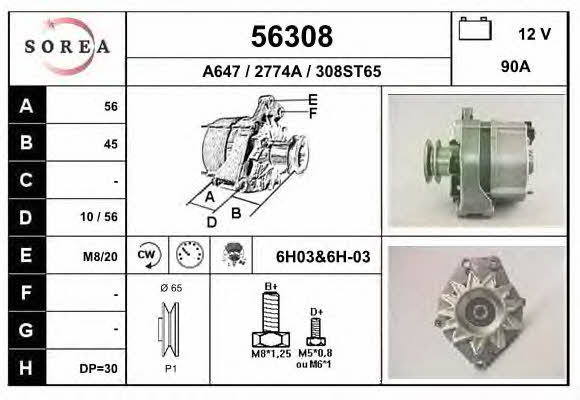 EAI 56308 Alternator 56308: Buy near me in Poland at 2407.PL - Good price!