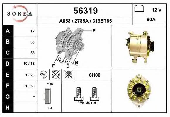 EAI 56319 Alternator 56319: Buy near me in Poland at 2407.PL - Good price!