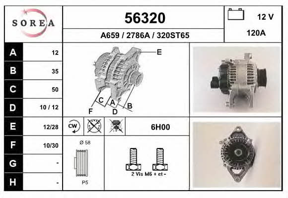 EAI 56320 Alternator 56320: Buy near me in Poland at 2407.PL - Good price!