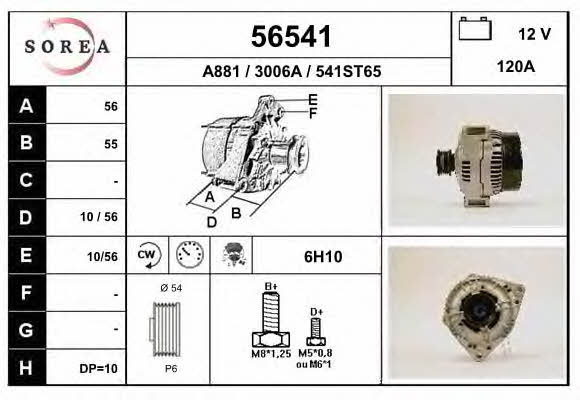 EAI 56541 Alternator 56541: Buy near me in Poland at 2407.PL - Good price!