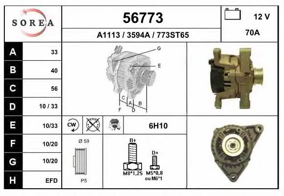 EAI 56773 Alternator 56773: Dobra cena w Polsce na 2407.PL - Kup Teraz!