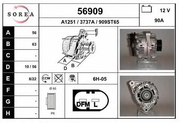 EAI 56909 Alternator 56909: Buy near me in Poland at 2407.PL - Good price!